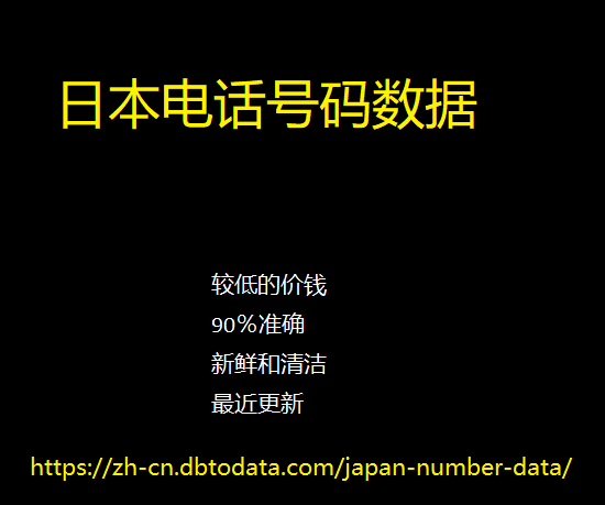 日本电话号码数据